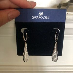 Swarovski tear drop earrings